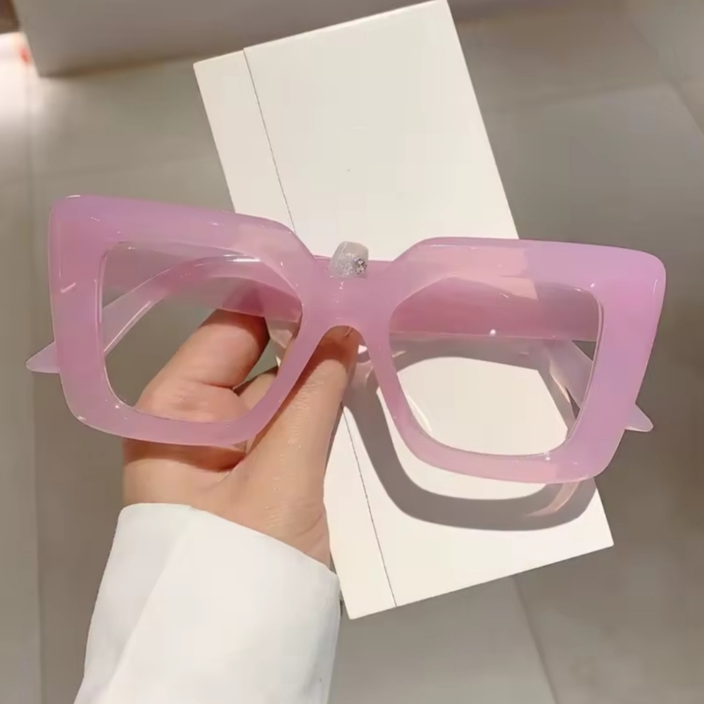NEW Pink Oversize Fashion Glasses - Picture 5 of 9
